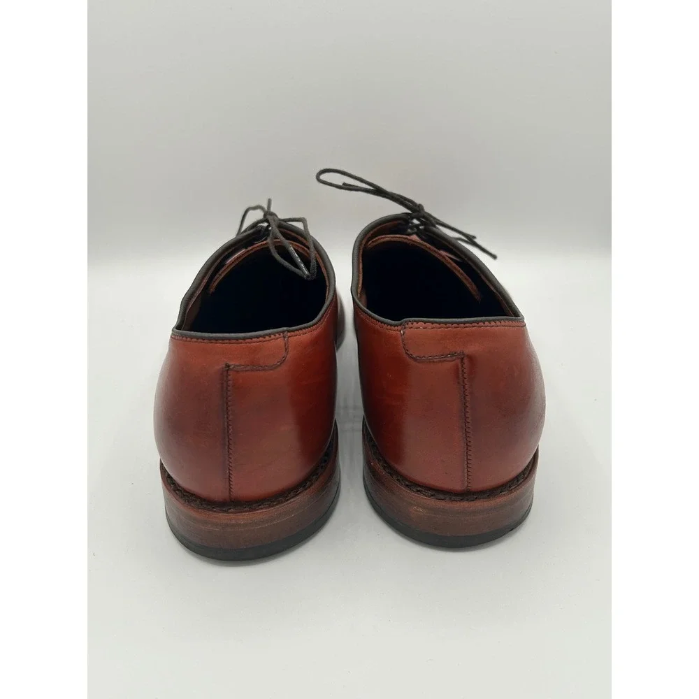 Allen Edmonds Delray Men Size 10D Chili Leather Split Toe Blucher Dress Shoes